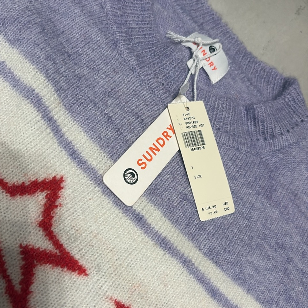 Anthropologie Sundry Star Pullover Sweater - Picture 5 of 6